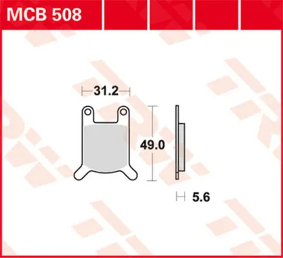 Produktbild von TRW Bremsbeläge Satz Vorne MCB508