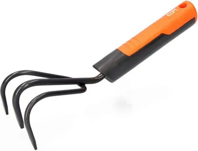 Obrázok produktu pre Kultivátor 3 záhradnícke hroty 25 cm sivý/oranžový edm