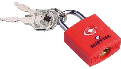 Immagine prodotto di Serratura a chiave per bagagli Rubytec Migrator Tsa rossa