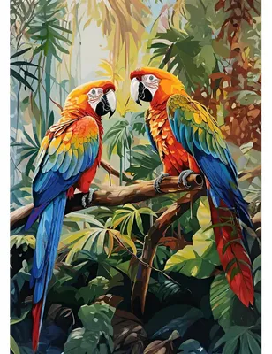 Immagine prodotto di Set per dipinto a diamante 5D, uccelli e alberi, kit per mosaico fai-da-te, 30x40 cm