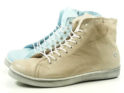 Produktbild von Andrea Conti 0341500 Schuhe Damen Halbschuhe Sneaker High Top blau beige, Größe:38 EU, Farbe:Beige