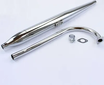 Obrázok produktu pre Výfuk + rozdeľovač SET pre Zündapp Bergsteiger M 25 50 typ 434-01 434-02 (do FG-č. 1434579)