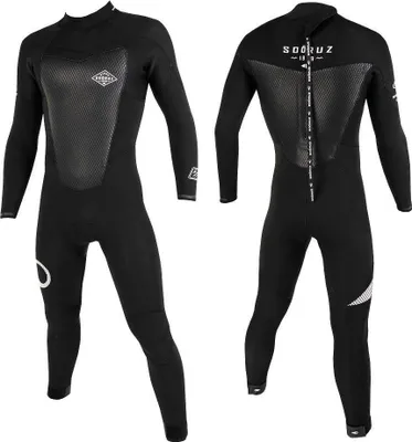 Image de SOÖRUZ Fullsuit 4/3 BZ FIGHTER OYSTERPRENE combinaison néoprène- BLACK - Taille : 52 (L)