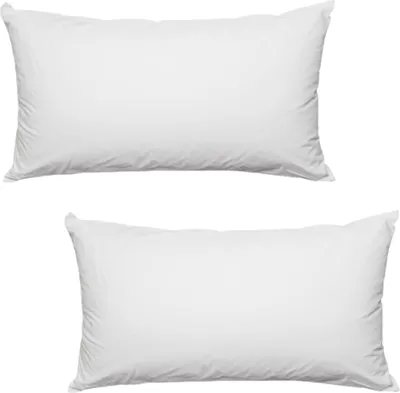 Produktbild von 2x Kopfkissen 80x40 cm Innenkissen Steppkissen Mikrofaser Kissen für Allergiker füllkissen Bettkissen Schlafkissen Pillow (Weiß, 2er Set 40 x 80 cm)