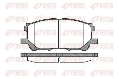 Produktbild von REMSA Bremsbeläge Satz Vorne Bremsklötze für LEXUS RX (MHU3, GSU3, MCU3) 1039.00