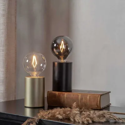 Zdjęcie produktu dla Lampa stołowa metalowa E14 TINY czarny