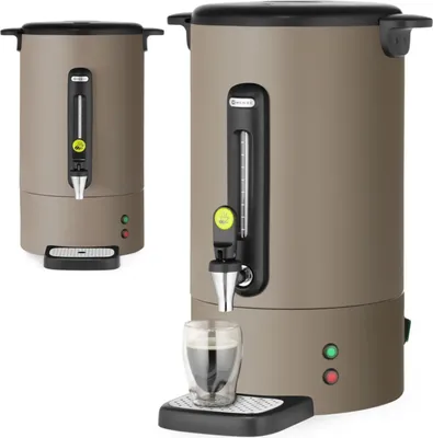 Produktbild von Kaffeemaschine mit Zapfhahn und Abtropfschale 14 l 1750 W - taupe