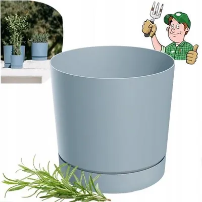 Image de Prosperplast s.r.o. Pot de fleurs TUBO P 23,9 cm, gris
