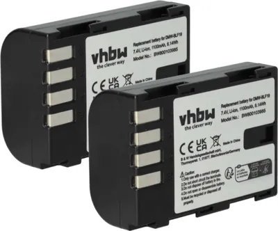 Produktbild von vhbw 2x Akku Ersatz für Sigma BP-61 für Kamera (1100 mAh, 7,2 V, Li-Ion)