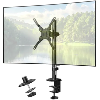 Produktbild von Monitorhalterung für 1 Monitor 13–34 Zoll, höhenverstellbarer Monitorarm, neigbar und schwenkbar, bis 10 kg, VESA 75x75/100x100, Tischmontage