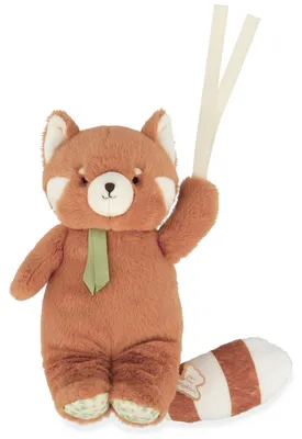 Image de Boîte à musique Kaloo Panda rouge - peluche toute douce pour bébés