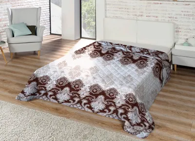 Produktbild von XXL Tagesdecke Steppdecke Bettüberwurf Decke Bettdecke gesteppt 220x240cm gemustert