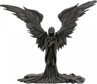 Produktbild von Schwarzer Schattenengel Statue als Deko
