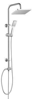 Produktbild von Aufputz-Duschset mit Regendusche und Handbrause, Chrom, 100 cm