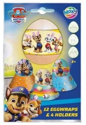 Image de Paw Patrol : 12 emballages pour œufs et 4 coquetiers - Grafix