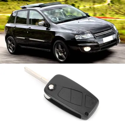 Obrázok produktu pre Auto 2-tlačidlový diaľkový ovládač s krytom, náhradný autodoplnok, vhodný pre FIAT