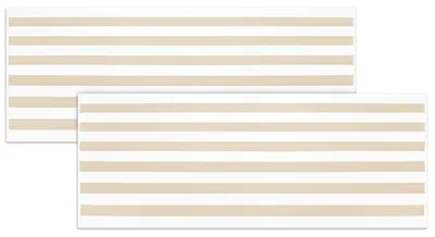 Produktbild von 2er Set Saunatuch gestreift, 100% Baumwolle, 70x180 cm, beige, KI-generiertes Bild