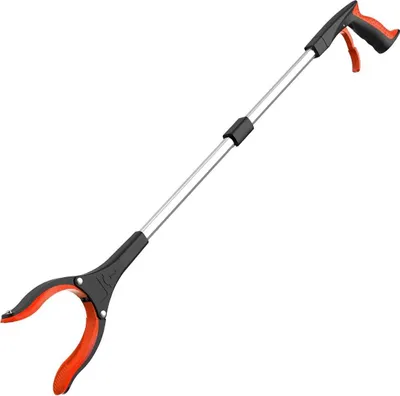 Produktbild von 80 cm lange Greifzange, faltbar, aus Aluminium, als Greifhilfe, Abfallgreifer, faltbarer Handgreifer