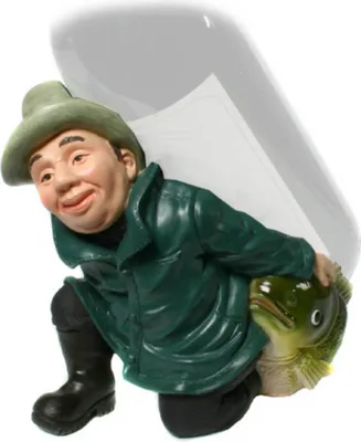Produktbild von Funny Beruf - Figur Flaschenhalter Angler