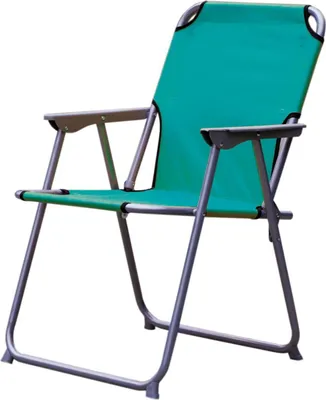Produktbild von Linder Exclusiv Klappstuhl Oxford PO2600P Petrol – Campingstuhl & Angelstuhl, bis 100 kg, Dunkelgrau Faltbar Stuhl, Gartenstuhl