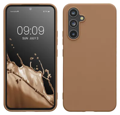 Produktbild von kwmobile Handyhülle für Samsung Galaxy A54 5G Hülle - TPU Case - Kabelloses Laden - Schutzhülle Cover in Cappuccino