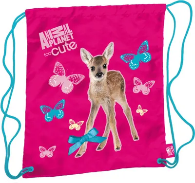 Produktbild von Starpak Turnbeutel Sportbeutel "Reh Kitz" - 38,5 x 33 cm