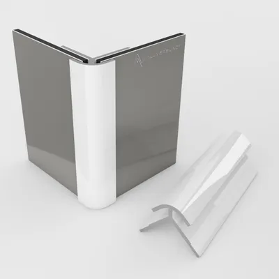 Produktbild von 200cm Außeneckprofil für 3 mm Platten Weiß RAL9016
