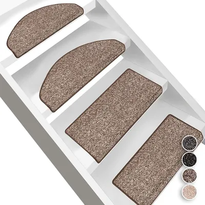 Produktbild von Stufenmatte Lyon Braun 73 23 x 65 cm Rechteckig