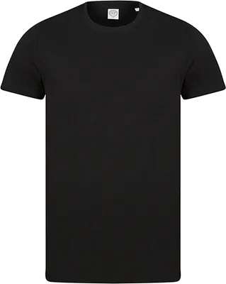 Produktbild von SF Men SF140 | Uni Organic T Rundhalsausschnitt Baumwolle - Farbe: Black - Größe: S