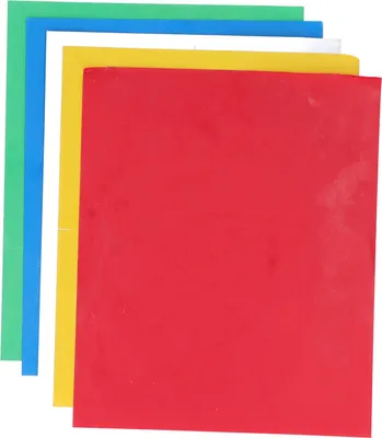 Image de 5 pièces de papier transfert, cinq couleurs, carbone soluble dans l'eau, motif de broderie, traçage pour les projets de bricolage