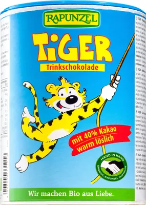 Produktbild von Rapunzel 1434200, Heiße Schokolade, 400 g, Vollrohrzucker*, Kakao* stark entölt (Kakobutteranteil 11%) (40,00%), Bourbon Vanille*..., Deutschland, 364 kcal, 1533 kJ