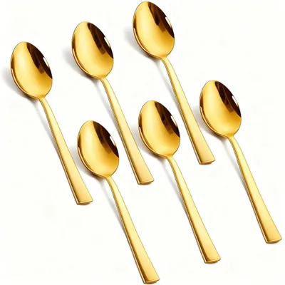 Productafbeelding van Set van 6 Koffielepels van Roestvrij Staal, 14 cm