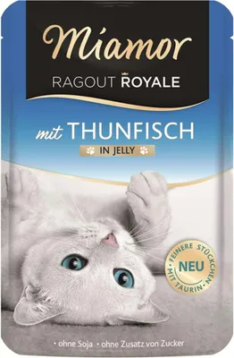 Produktbild von 'Miamor Ragout Royale in Jelly Thunfisch   |  Frischebeutel   |  22 x 100g'