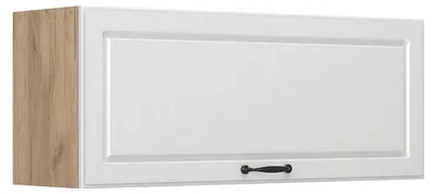Produktbild von Hängeschrank Vicco R-Line Weiß Landhaus/Goldkraft Eiche 100 cm Flach, Model 63141