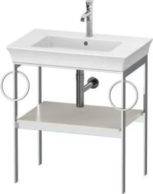 Produktbild von DURAVIT WT4546B3939 Metallkonsole bodenst. White Tulip