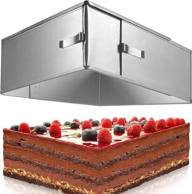 Immagine prodotto di Teglia rettangolare in acciaio inossidabile, altezza 8 cm