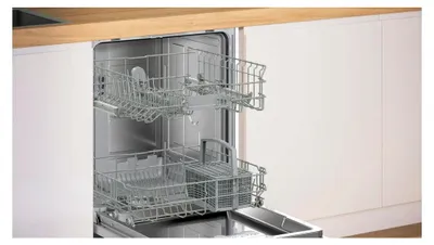 Produktbild von Bosch Serie 2 SMV24AX04E, Voll integriert, Standardgröße (60 cm), Schwarz, Tasten, LED, 1,75 m