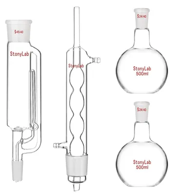 Produktbild von Soxhlet-Extraktionsgerät - Soxhlet-Apparatur - Soxhlet-Extraktor - Extraktionsvorrichtung - Rückflussvorrichtung