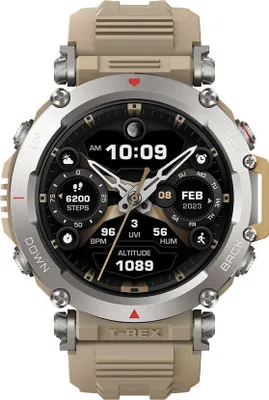 Produktbild von Amazfit T-Rex Ultra, 3,53 cm (1.39"), AMOLED, Touchscreen, WLAN, GPS, 89 g