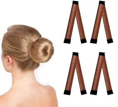 Produktbild von Haarmakerset 4-delig, wijnrodes Haaraccessoires, Franse Haarmaker, Knotkapsel