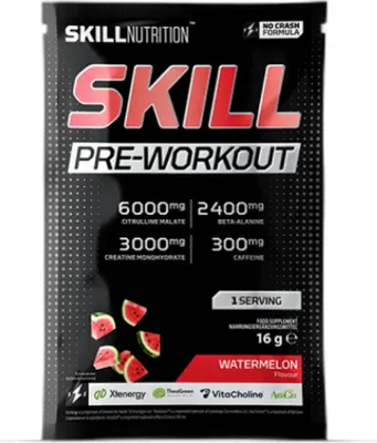 Produktbild von Skill Nutrition | Skill Pre-Workout | No Crash Formula Blue raspberry