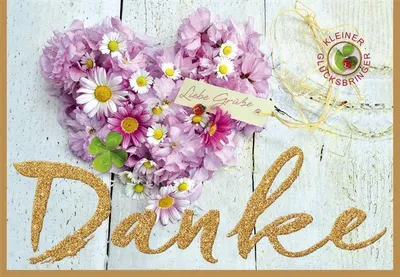 Produktbild von Danke Karte mit Glücksbringer - inkl. Umschlag
