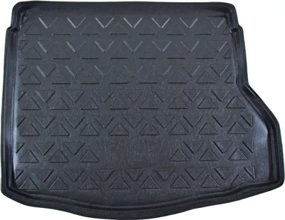 Image de Tapis De Coffre Sur Mesure Pour Mercedes CLA C117 2013-2019 Sedan, Noir, Antidérapant, Bord Haut, Toutes Saisons