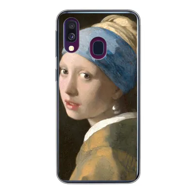 Produktbild von MuchoWow® Handyhülle Schutzhülle Hülle für Samsung Galaxy A40 Das Mädchen mit dem Perlenohrring - Gemälde von Johannes Vermeer Silikon Softcase Handy Hülle - Handy-Tasche