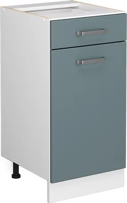 Produktbild von Küchenunterschrank Vicco R-Line Blau-Grau 40 cm ohne Arbeitsplatte, Model 41035
