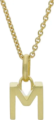 Produktbild von JuwelmaLux Anhänger 925/000 Sterling Silber vergoldet Buchstabe "M" JL16-02-0434