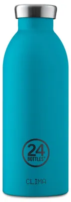 Obrázek produktu pro 24Bottles Clima, 500 ml, Denní používání, Černá, Modrá, Nerezová ocel, Atlantic Bay, Dospělý