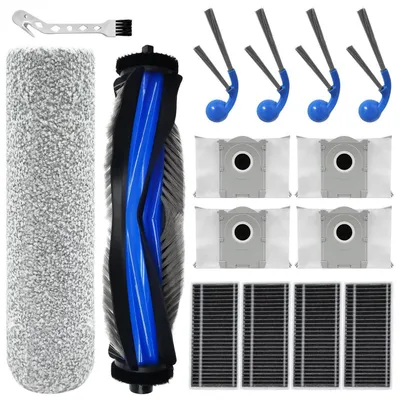 Produktbild von Ersatzteil-Set für Ecovacs Deebot X8 Pro Omni / T80 Pro Omni, 2 Hauptbürsten, 4 Staubbeutel, 4 Seitenbürsten, 4 Filter