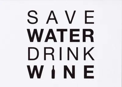 Produktbild von Räder Weinkarte Save water drink wine