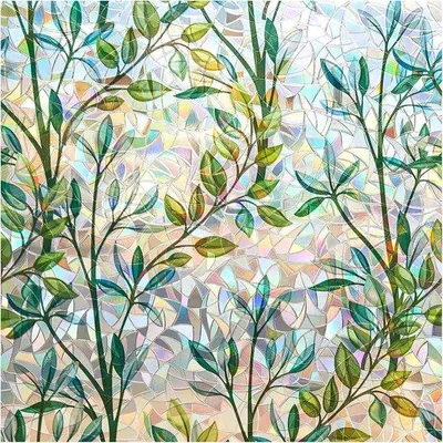 Obrázok produktu pre Priehľadná samolepiaca dekoratívna fólia s farebnými vzormi do obývačky, kuchyne alebo kancelárie, 45 x 200 cm